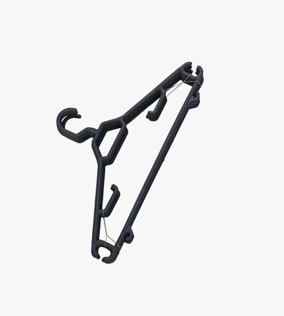 Foldable Plastic Clothes Hanger with Practical and Unique Design for Organized Individuals and Quality-Seeking Families