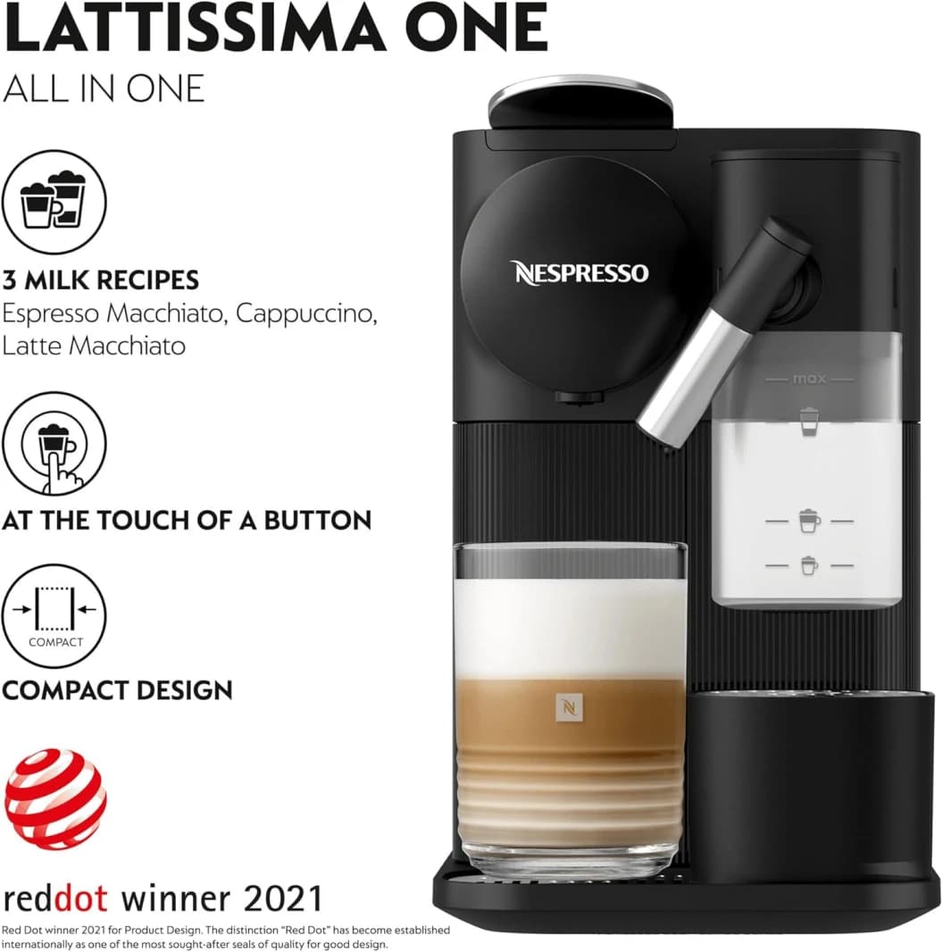 Nespresso Coffee Maker Machine – Lattissima One Black