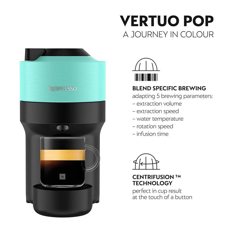 Nespresso Coffee Maker Machine – Vertuo Pop Aqua Mint