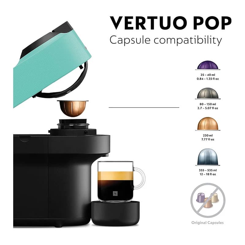 Nespresso Coffee Maker Machine – Vertuo Pop Aqua Mint