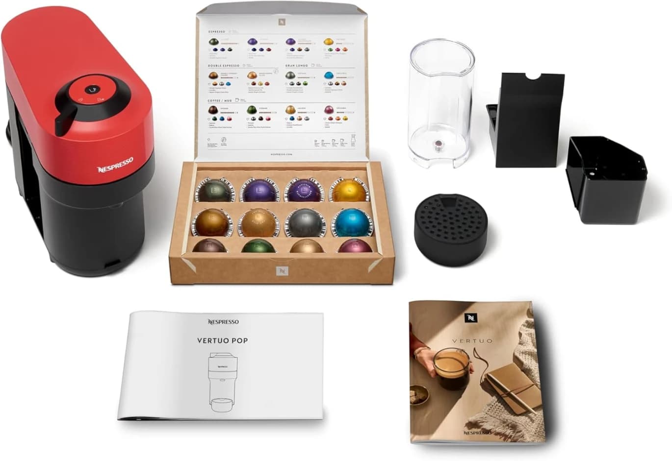 Nespresso Vertuo Pop Coffee Machine - Spicy Red