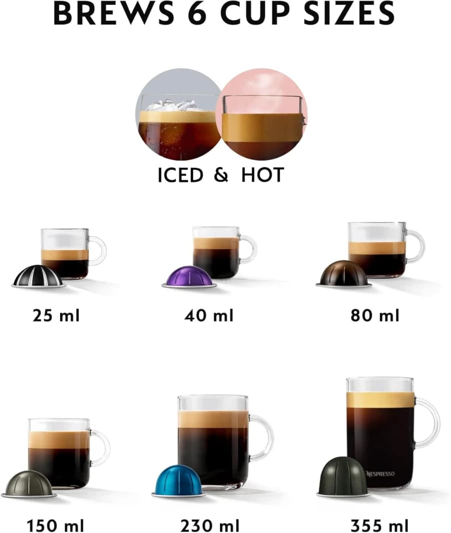 Nespresso Vertuo Pop Coffee Machine - Spicy Red