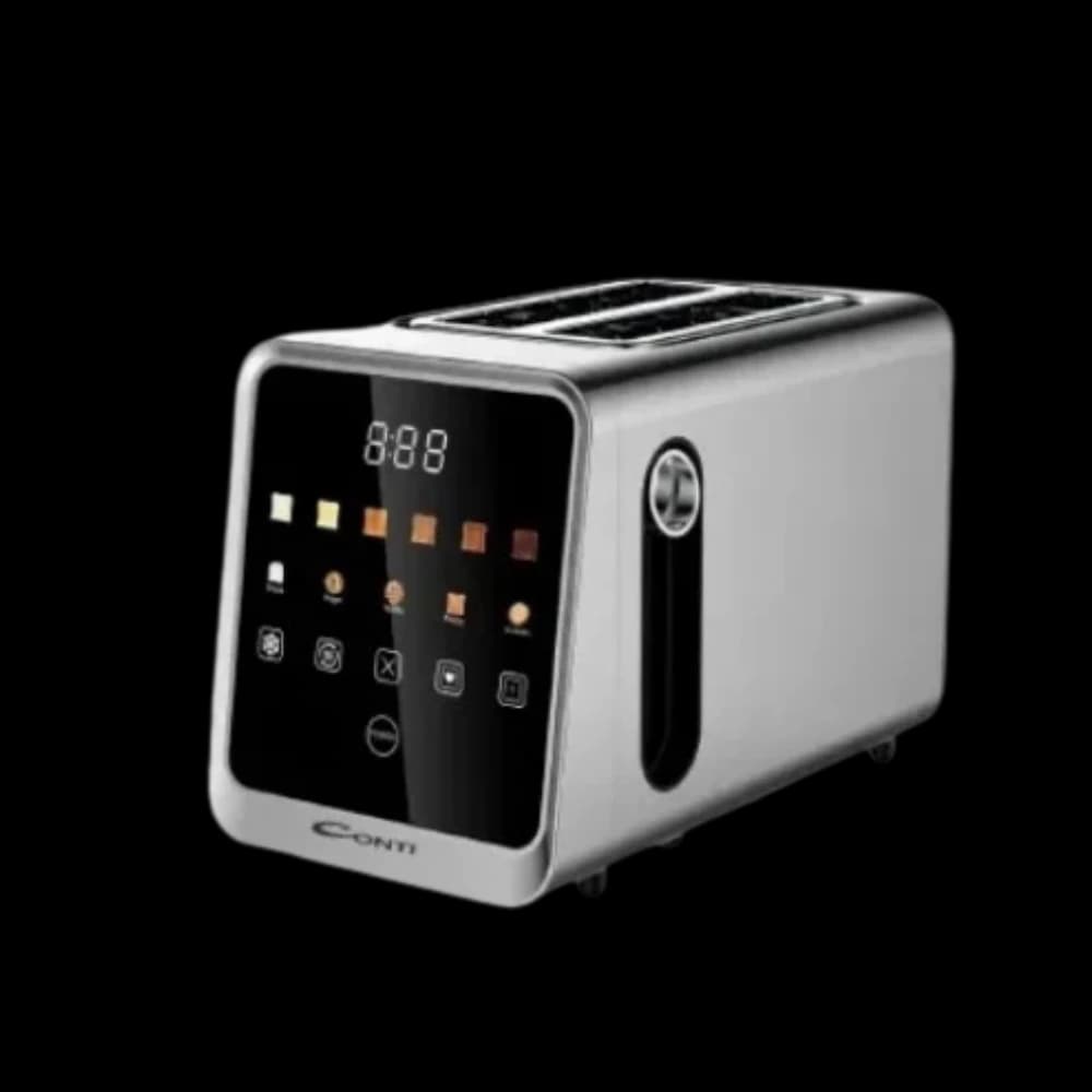 Conti TA 28001 S 2-Slice Digital Toaster – 850W with 6 Functions