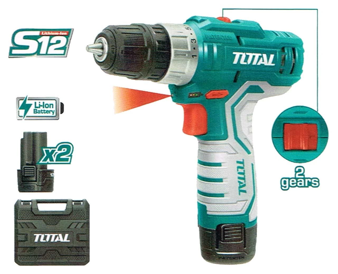مثقاب ليثيوم أيون 12V 10MM