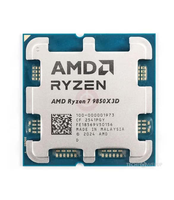 AMD RYZEN 7 9850X3D Up to 5.6GHz 8 Cores 16 Threads 96MB Cache AM5 CPU
