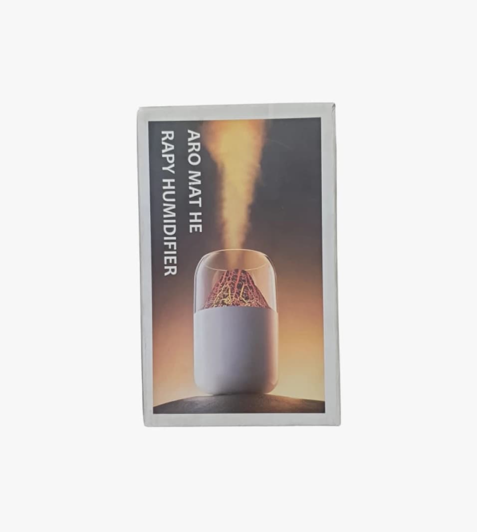 Aromatherapy Air Humidifier with Volcano Light Design for Relaxation and Home Decor Enthusiasts