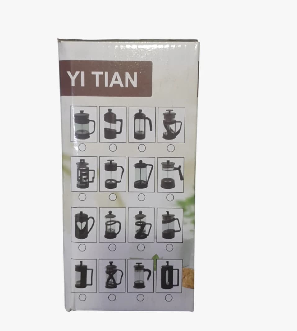 Yi Tian Tea and Coffee Maker with Modern French Press for User Convenience