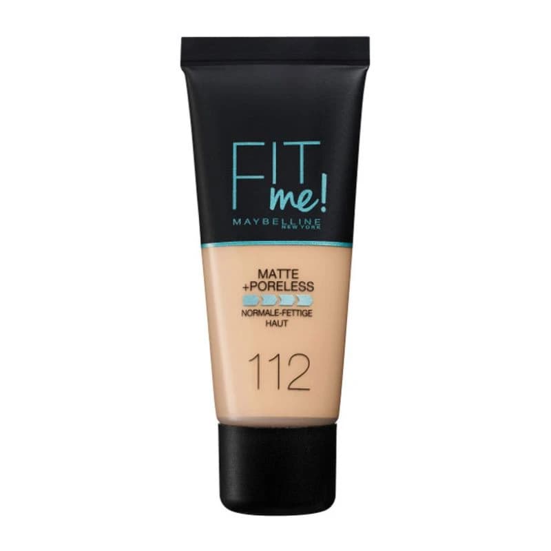 Maybelline Fit Me Matte + Poreless Foundation - Shade 112 Soft Beige