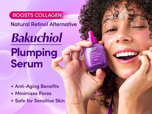 EQQUALBERRY Bakuchiol Plumping Serum  Anti-Aging Bakuchiol Plumping Serum for All Skin Types