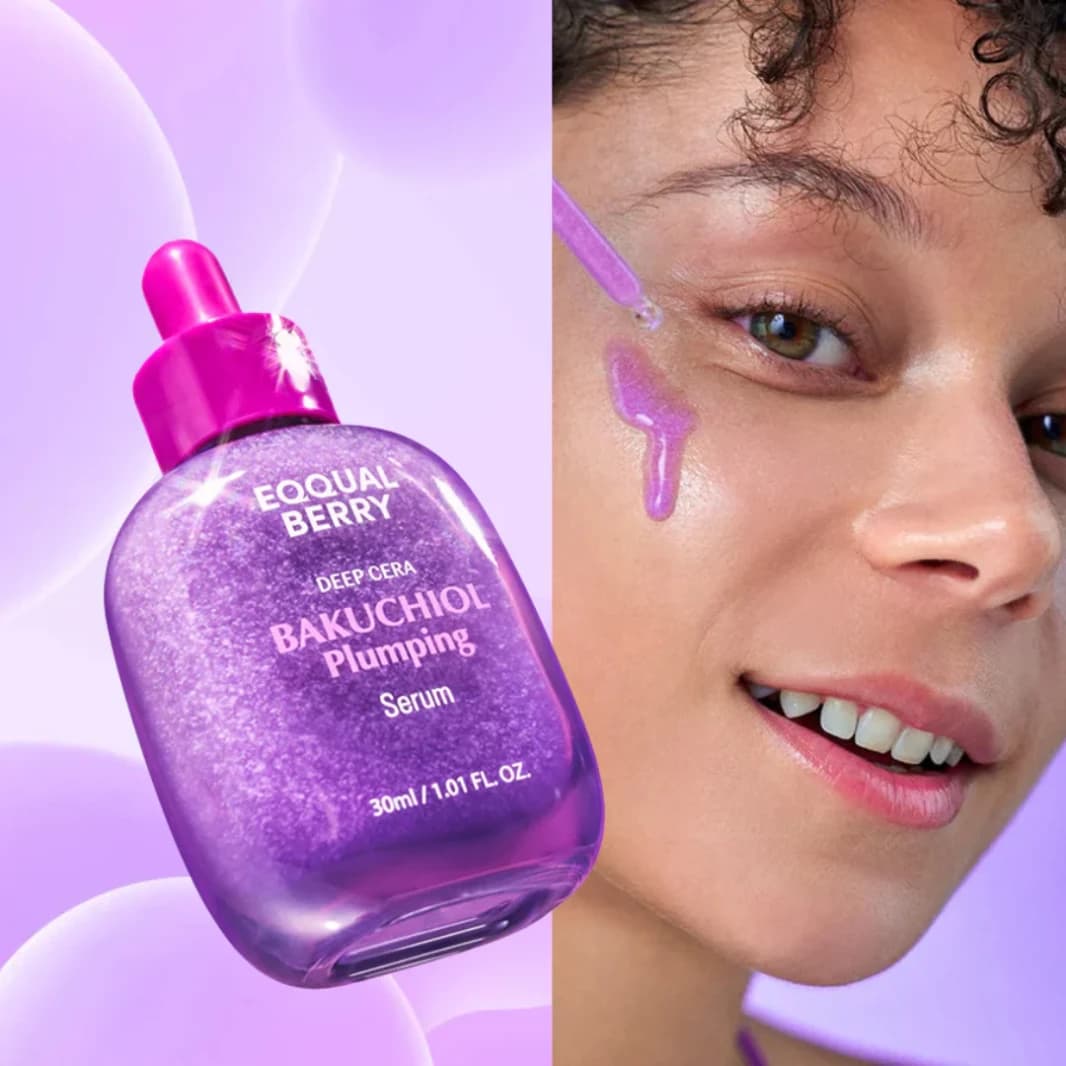 EQQUALBERRY Bakuchiol Plumping Serum  Anti-Aging Bakuchiol Plumping Serum for All Skin Types