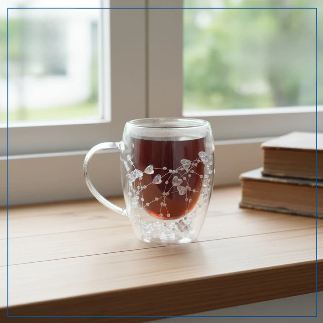 Double Glass Mug