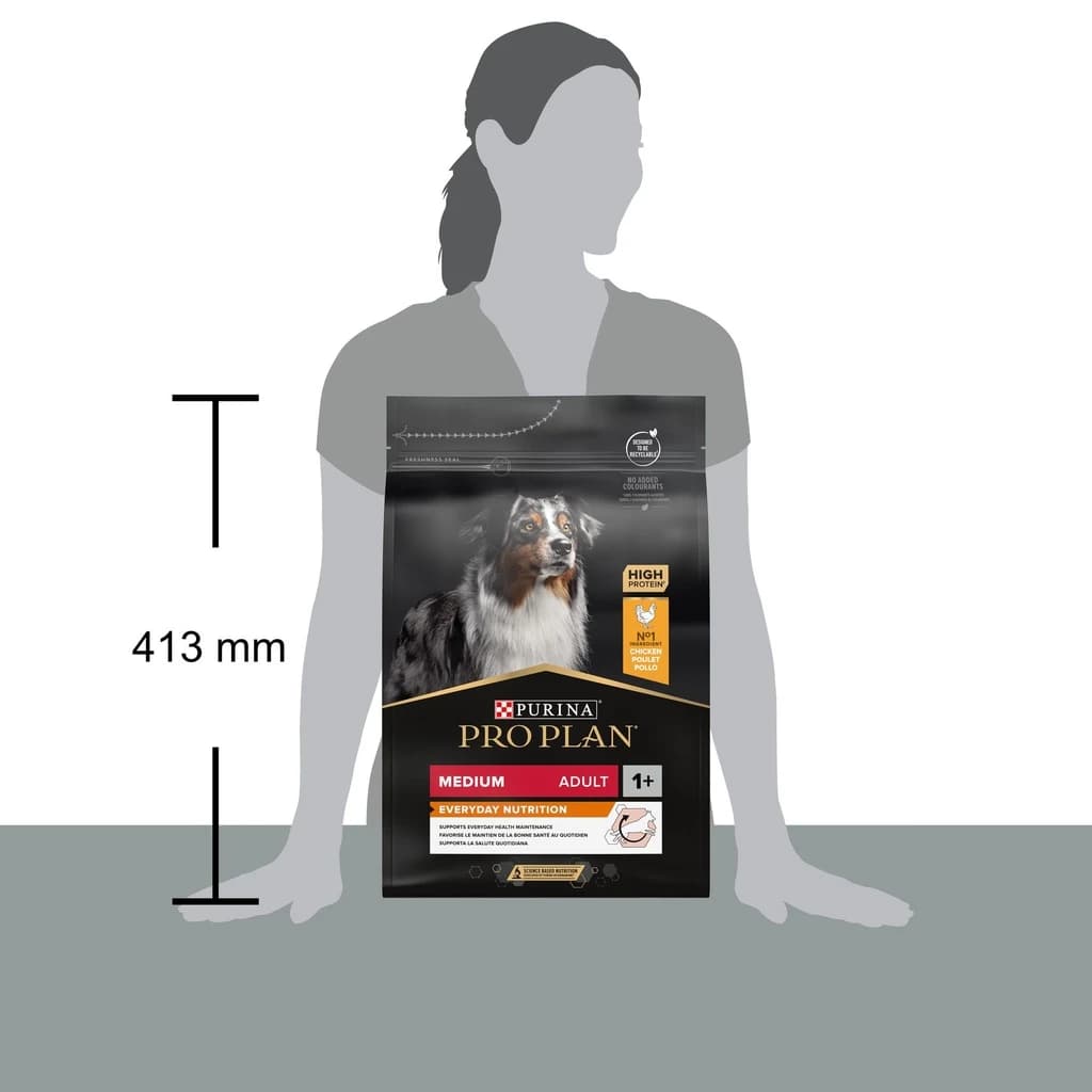 Pro Plan Medium Adult Dry Dog Food with Chicken 3Kg