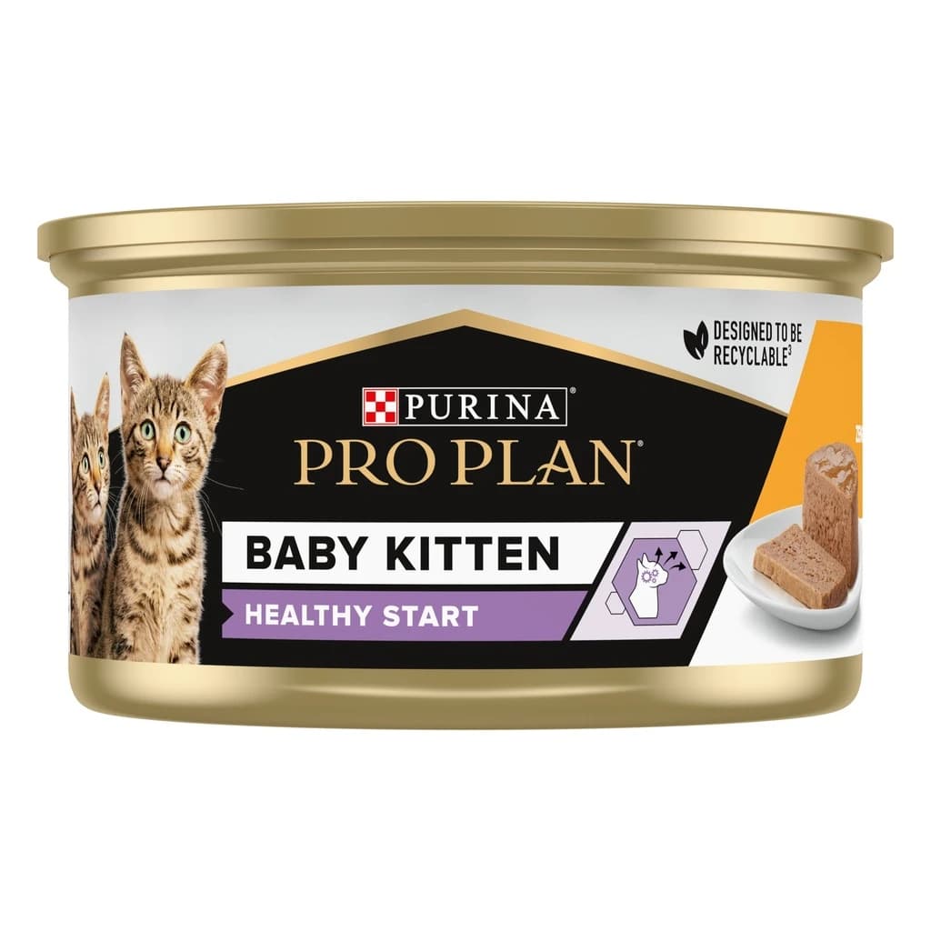 Pro Plan Baby Kitten Mousse Chicken Wet Cat Food 85g