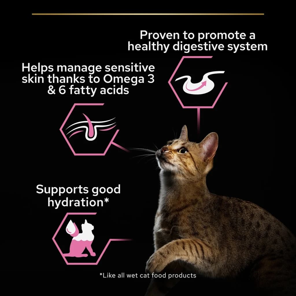 Pro Plan Adult Delicate Digestion Cat Food Pouch Oceanfish in Gravy 85g