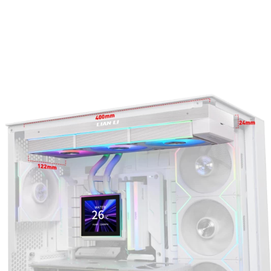 Lian Li HydroShift II LCD-S 360 (WHITE) ARGB AIO Extreme CPU Liquid Cooler