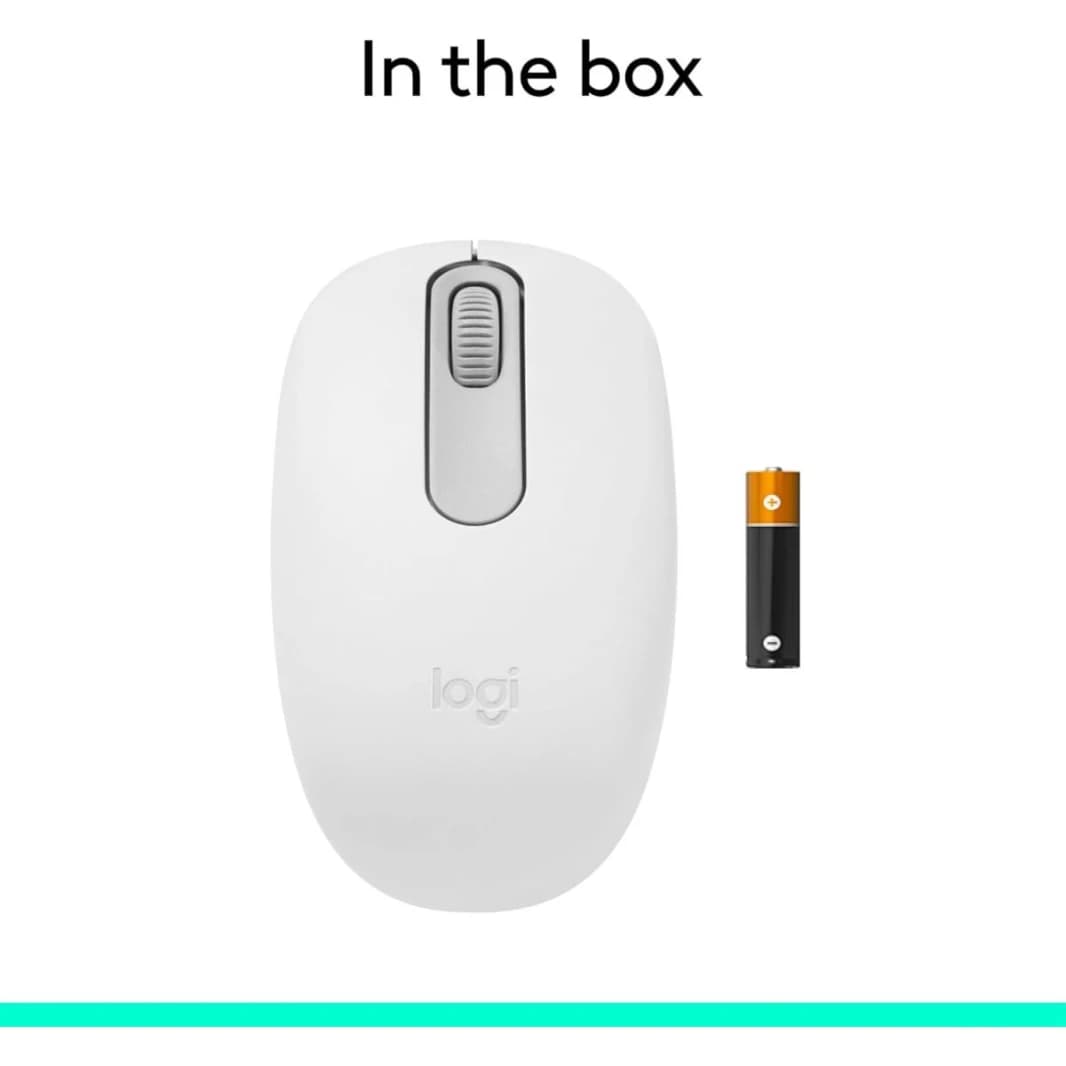 Logitech M196 Bluetooth Wireless Mouse - Off White