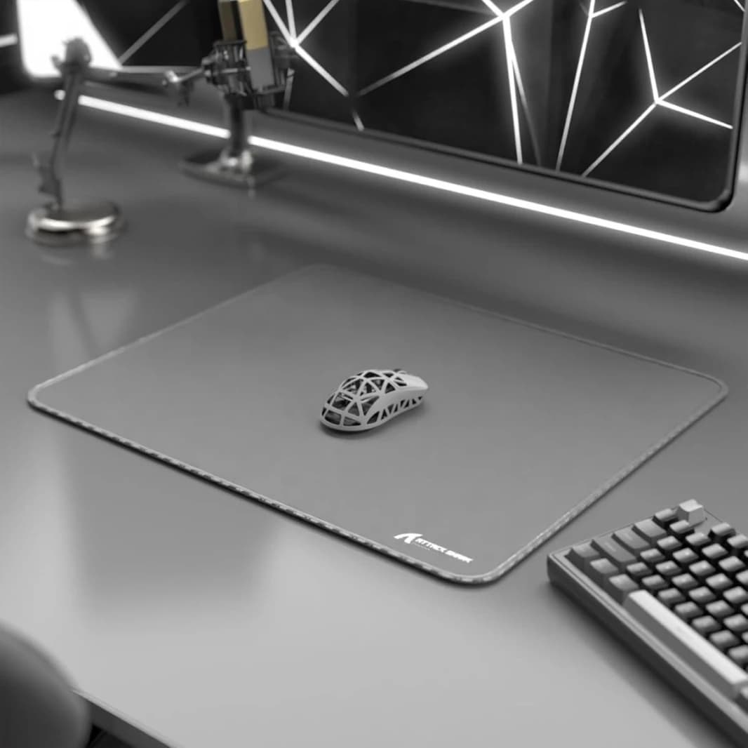 ATTACK SHARK CM02 Gaming Mouse Pad - Esports Speed, Waterproof, Anti-Slip, Grey