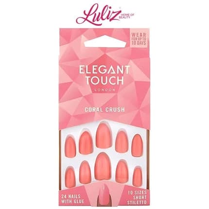 Elegant Touch - Coral Crush Nails