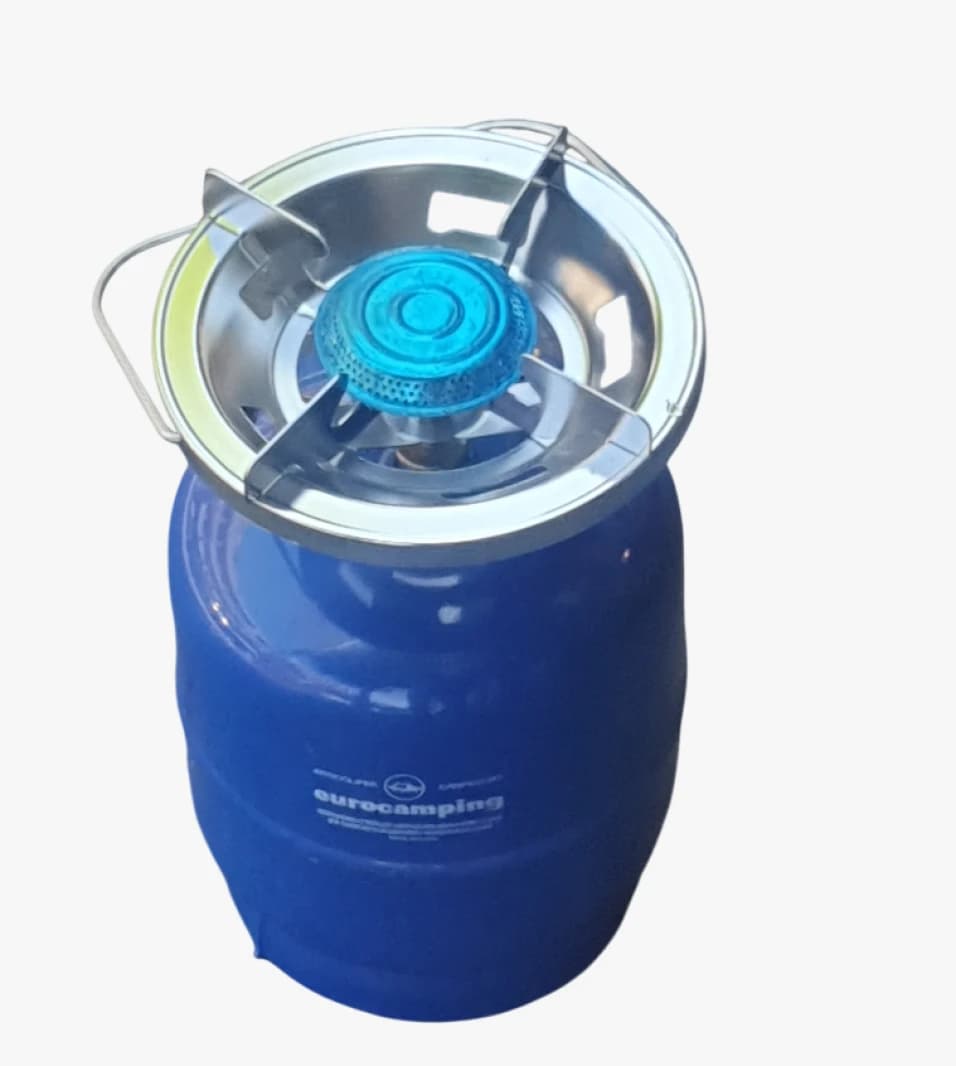 Eurocamping Portable Gas Stove, Practical Design for Outdoor Use with Wind-Resistant System for Camping Enthusiasts