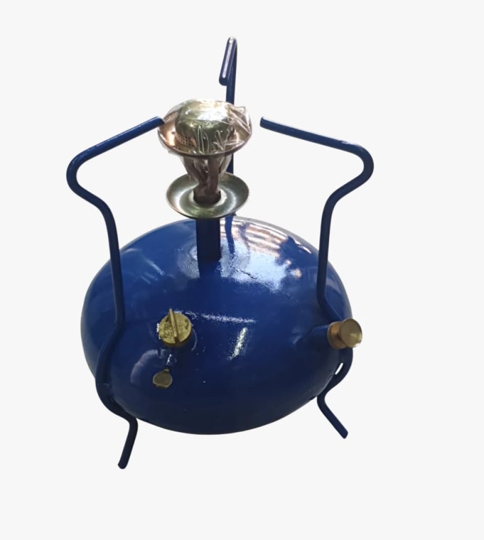 Portable Gas Stove Small Blue Efficient Design Perfect for Camping and Outdoor Adventures with User-Friendly Interface
