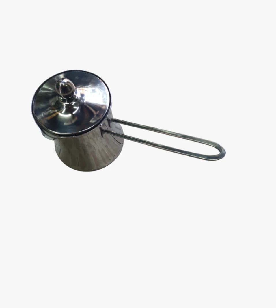 Luxury Stainless Steel Turkish Coffee Maker with Comfortable Handle and Elegant Design for Traditional Coffee Lovers