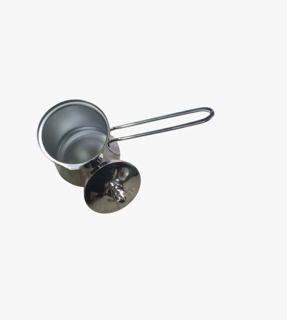 Luxury Stainless Steel Turkish Coffee Maker with Comfortable Handle and Elegant Design for Traditional Coffee Lovers