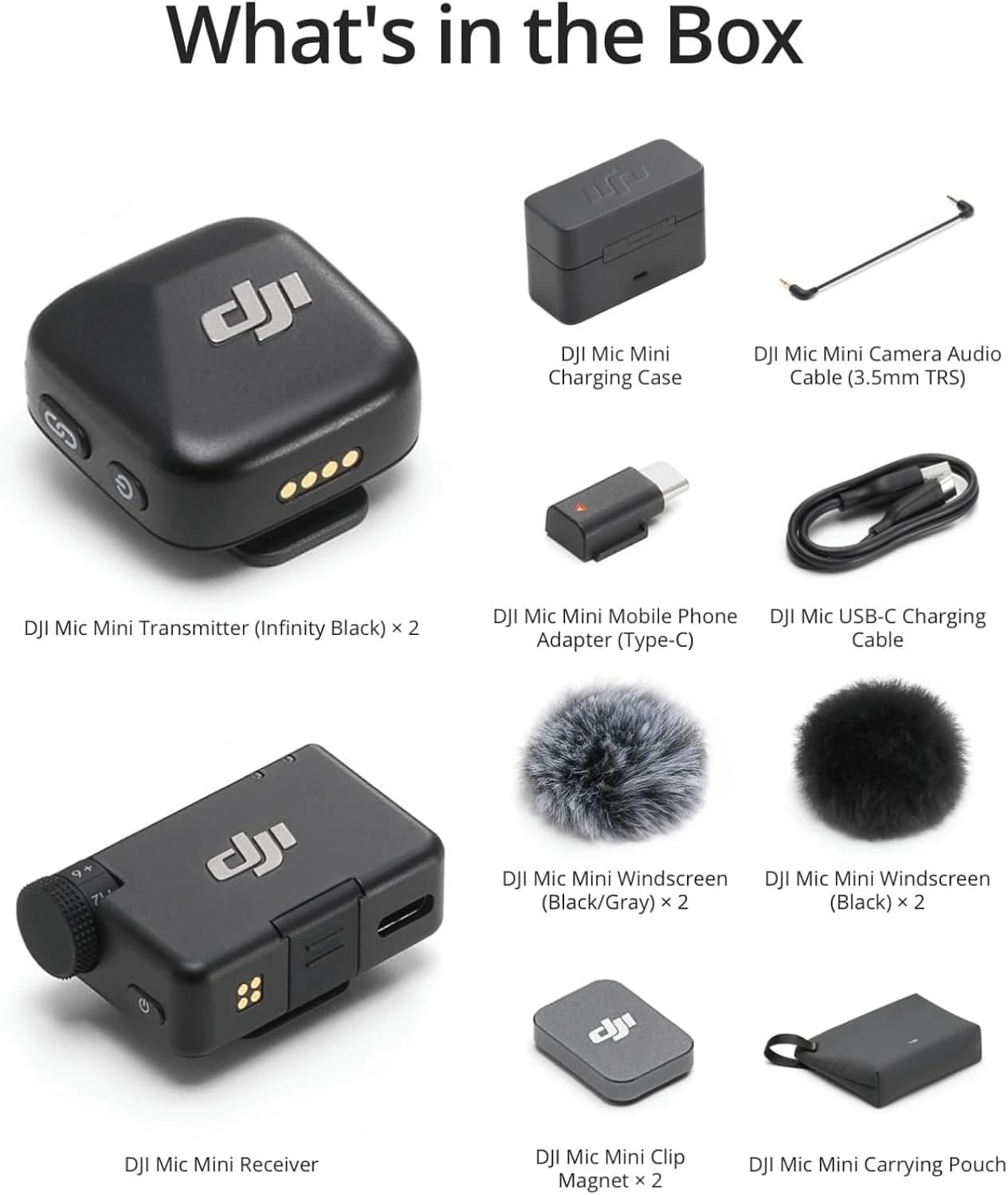 DJI Mic Mini Wireless Lavalier Microphone with Charging Case