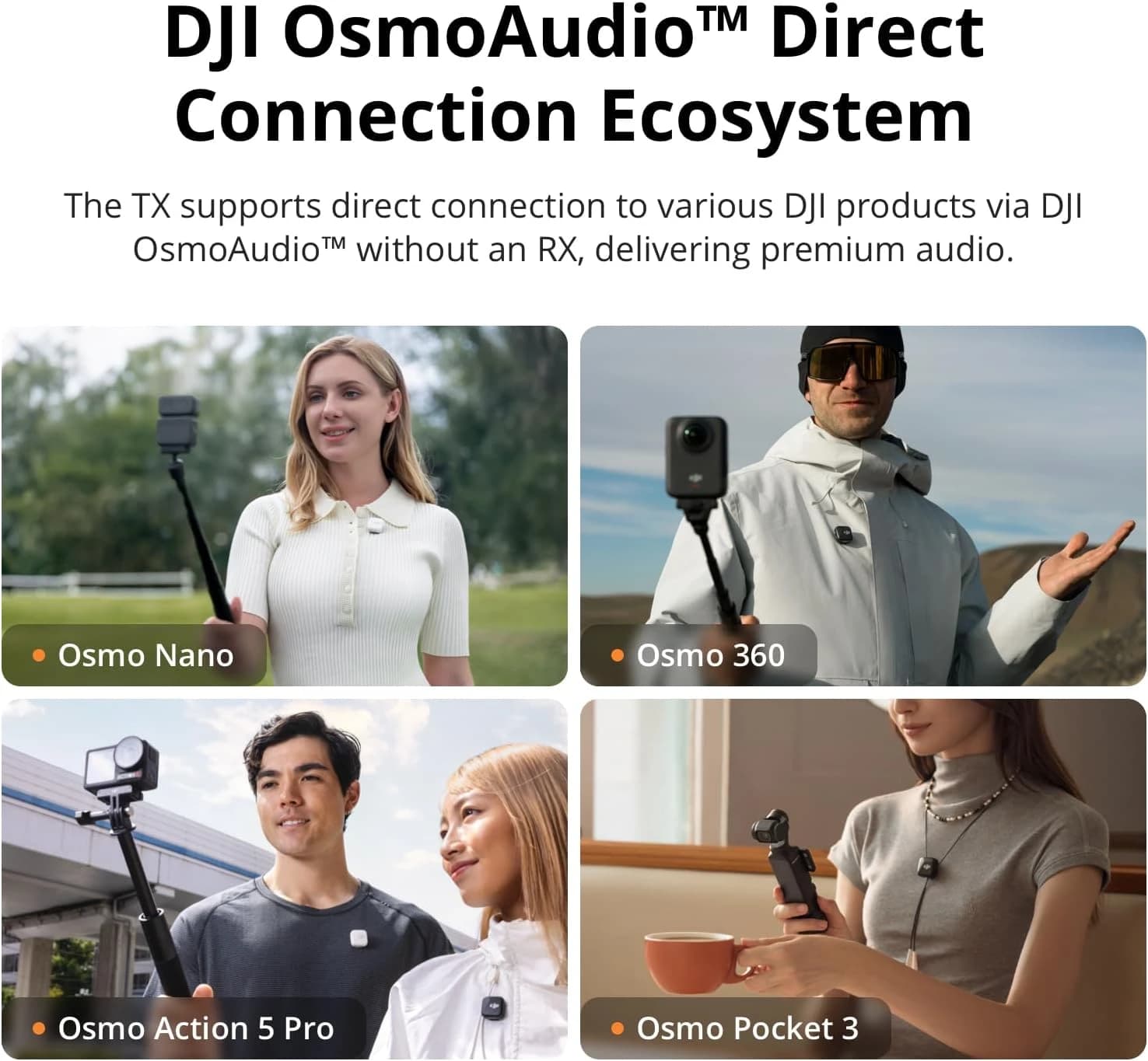 DJI Mic Mini Wireless Lavalier Microphone with Charging Case