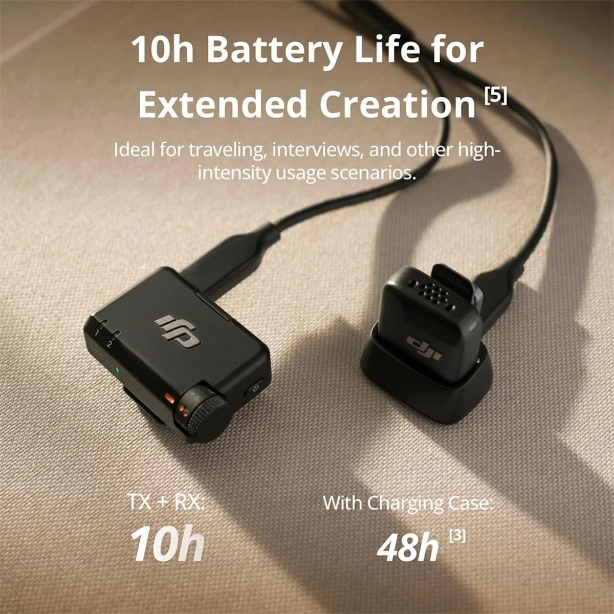 DJI Mic Mini (1 TX + 1 RX) – Wireless Lavalier Microphone