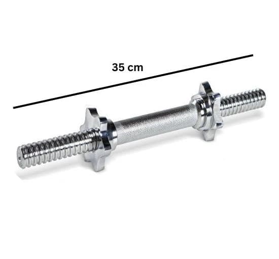 Chrome dumbbell Bar (35cm) 25mm