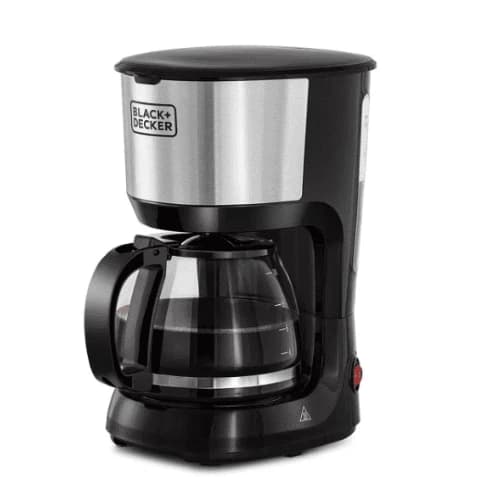 Black & Decker American Coffee Maker, 1.2L, 750W, Black & Steel