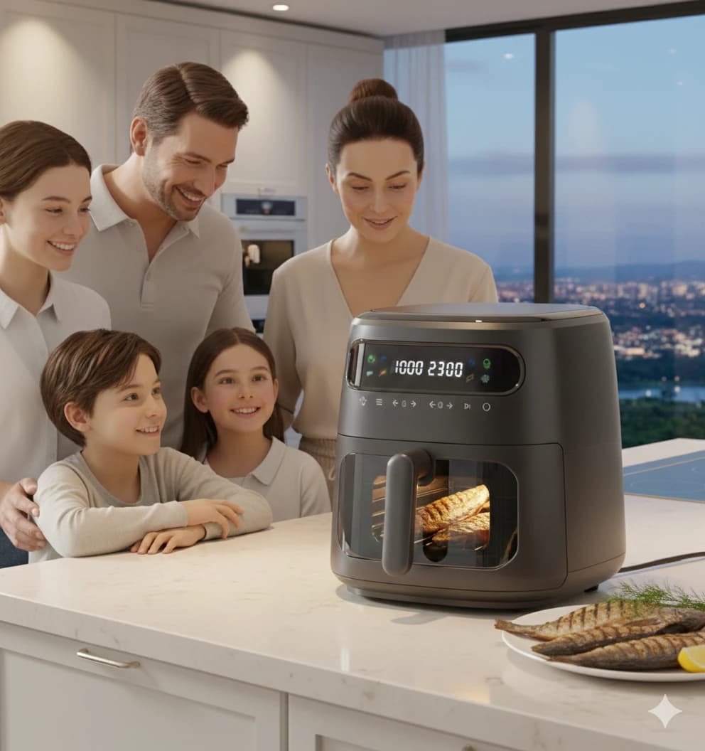 Conte Brand Air Fryer with 8L Capacity