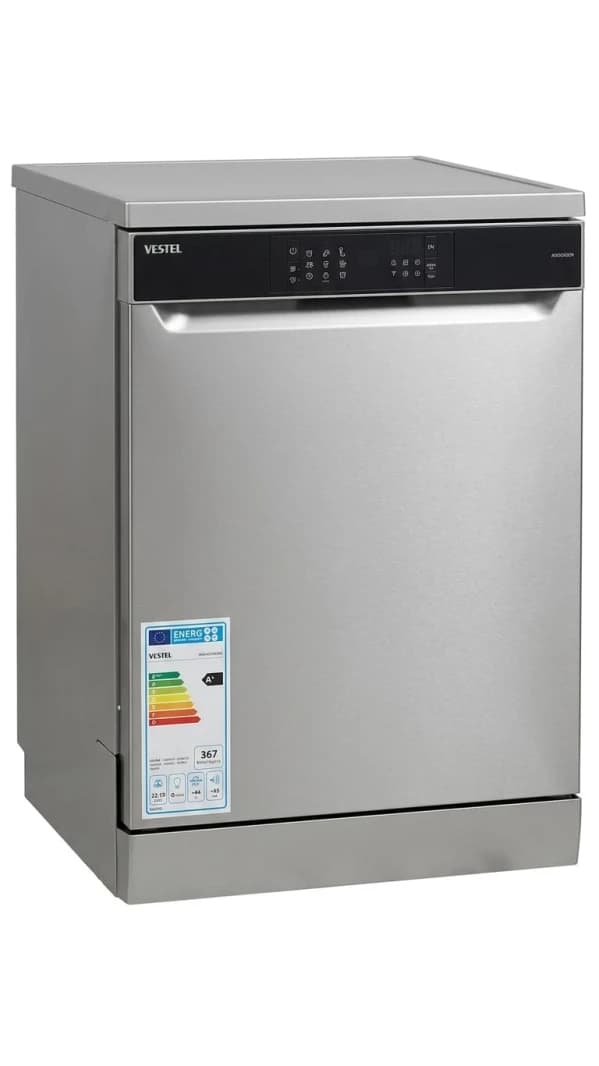 Vestel Dishwasher 9 Programs 3 Sprayers 3 Baskets Silver DWFA2Y9N1X