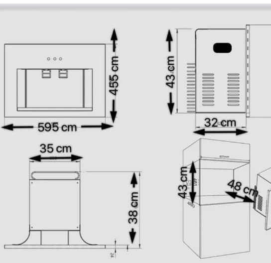 Built-in WATER PLUS Cooler Digital 60*45 B2024-D