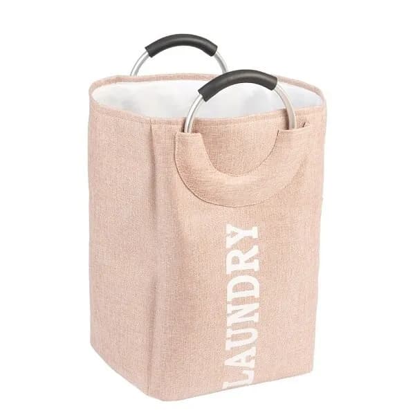 Pink Foldable Laundry Basket