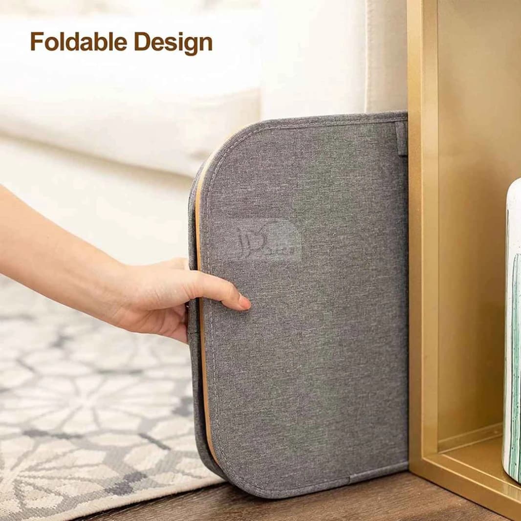 Laundry Basket with Bamboo Handle