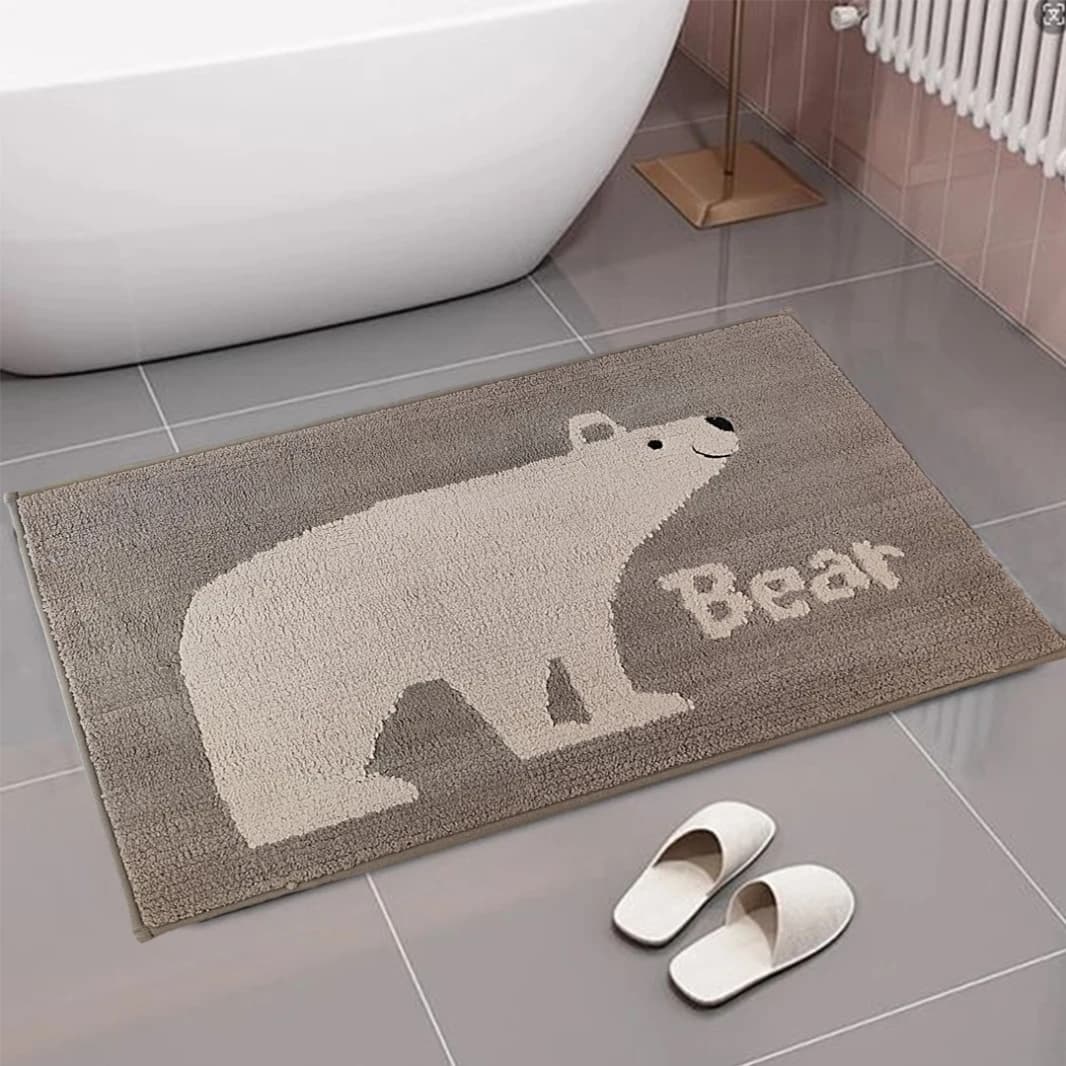 Retro Waterproof Bath Mat 50x80cm