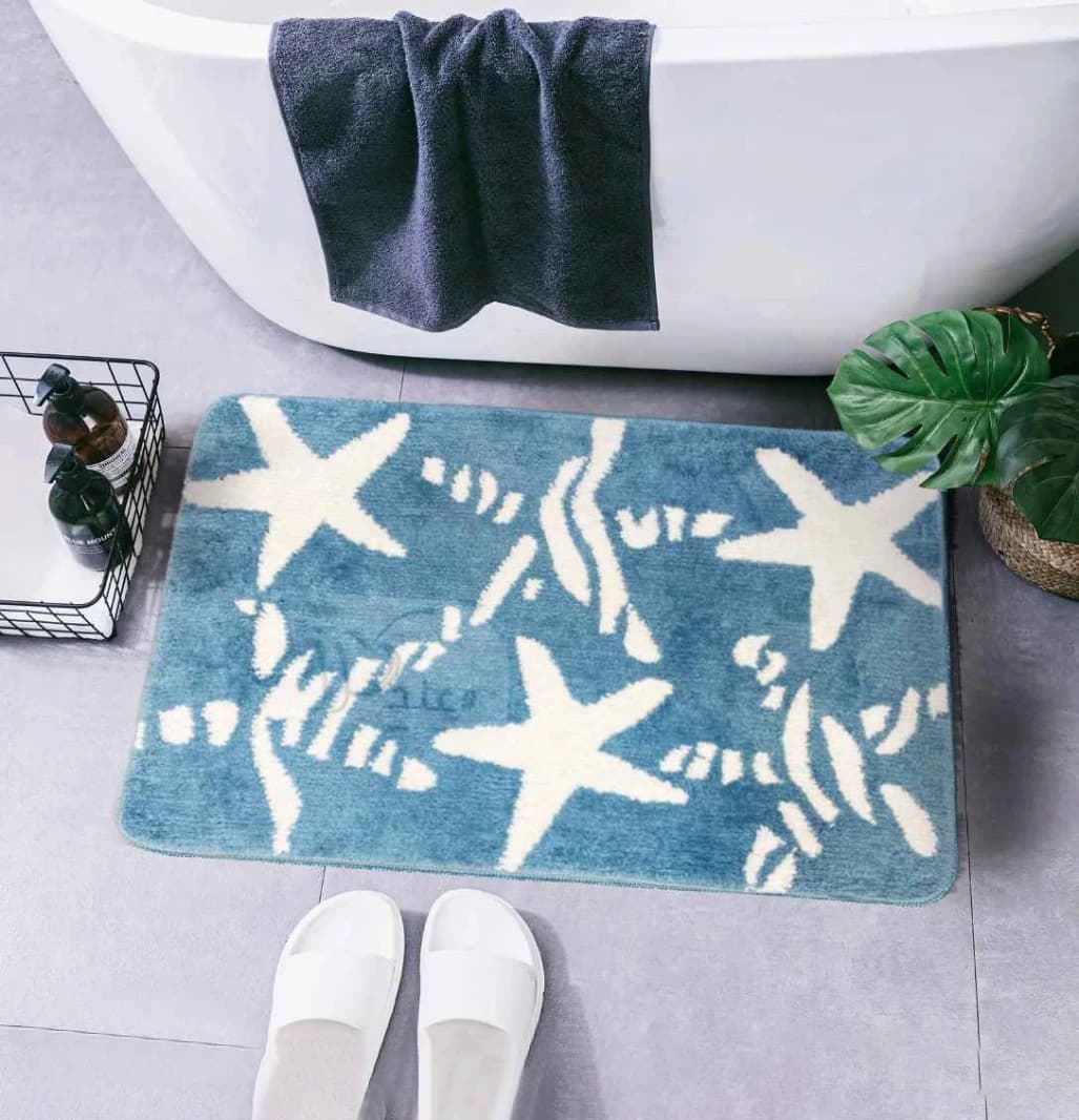 Waterproof Bath Mat - Soft Polyester, Anti-Slip (60x90cm)
