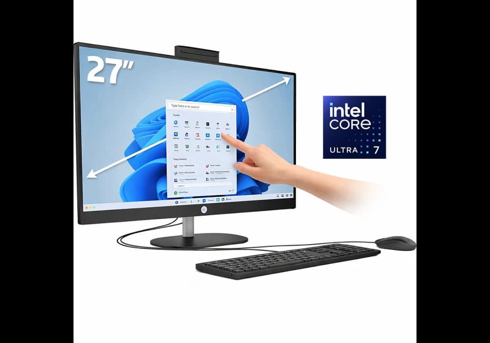 HP All-in-One Desktop AI 27-cr2040ne AIO PC Intel Core Ultra 7 255U