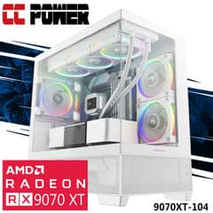 CC Power 9070XT-104 Gaming PC with Intel i5 K-Series 14-Cores & AMD Radeon RX 9070 XT