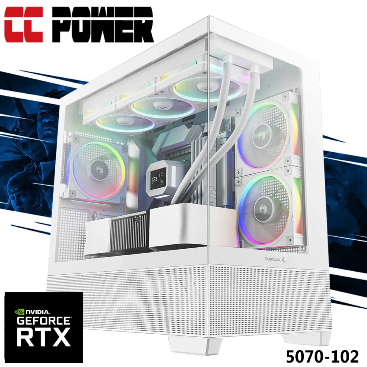 CC Power 5060TI-114 Gaming PC with Intel I5 14-Cores & Nvidia RTX 5060TI