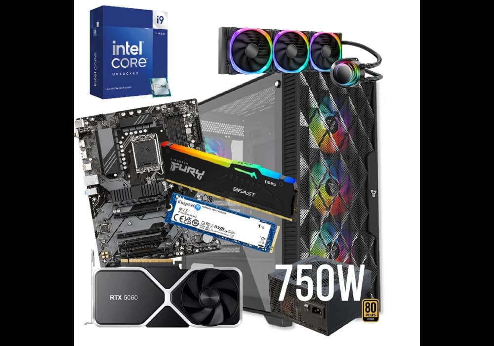 CompuMe 30+ Gaming Desktop | Intel CORE I9 14900KF 24 Core