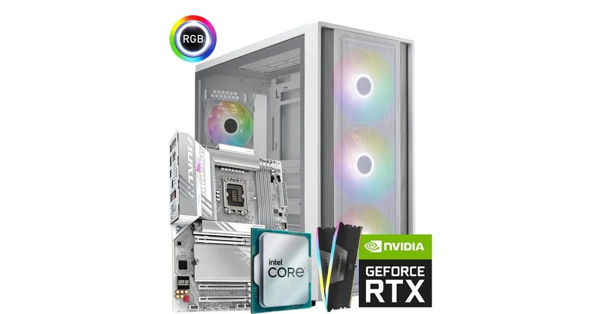 INTEL CORE ULTRA 7 265KF // RTX 5080 16GB // 32GB RAM - High End Black & White Build