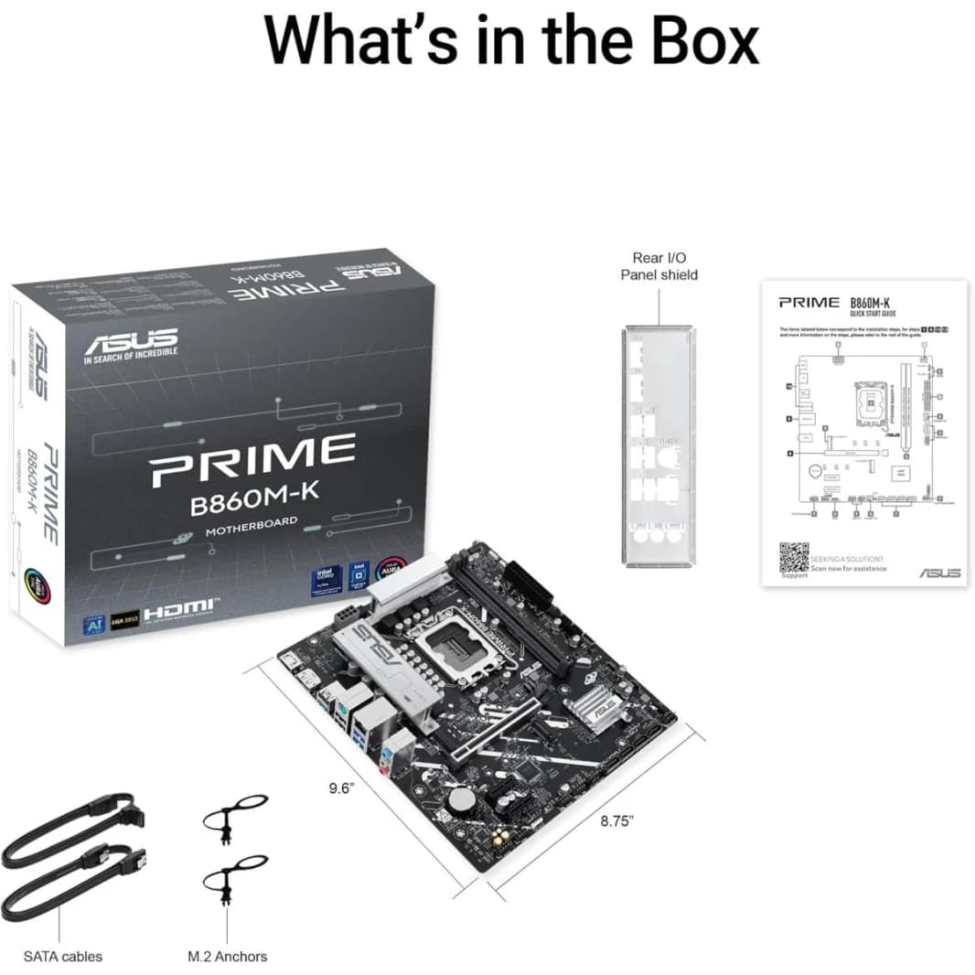 ASUS Prime B860M-K LGA 1851 Micro-ATX Motherboard