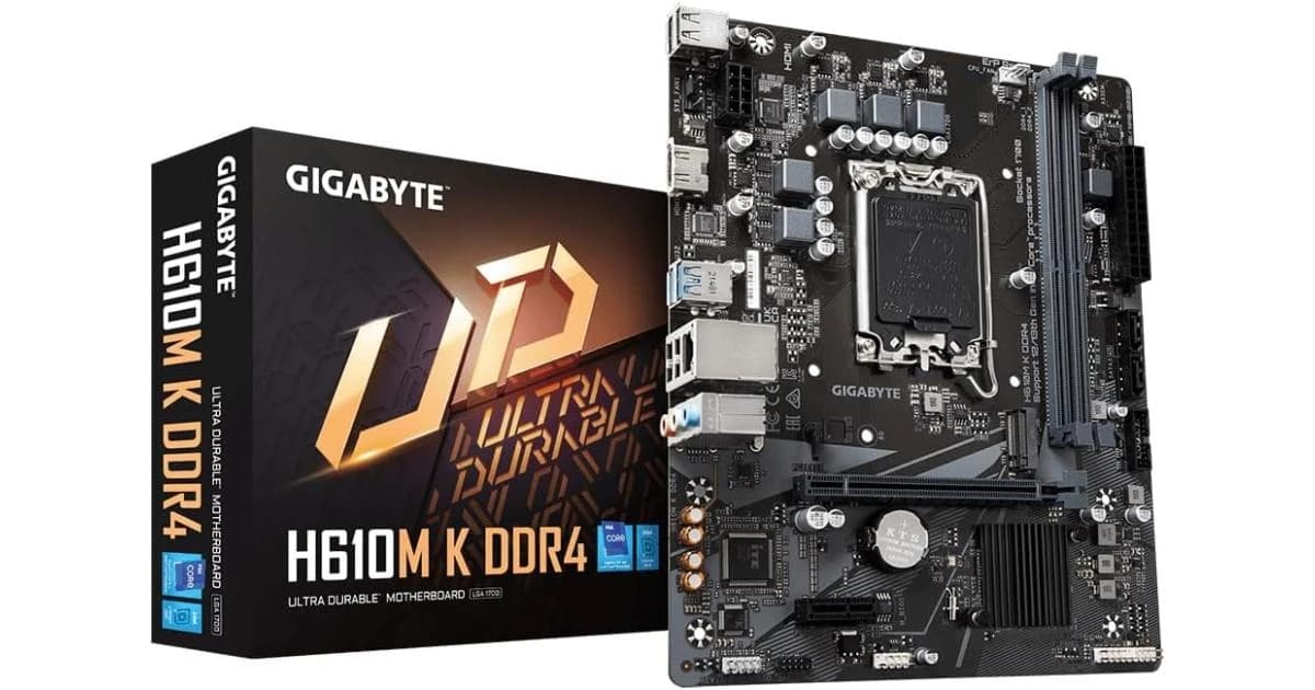 Gigabyte H610M K DDR4 Motherboard