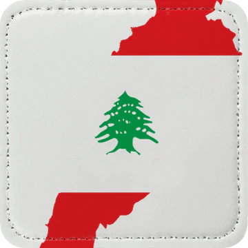 قبعات زاغا - شارة خريطة لبنان