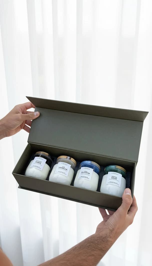 Premium Scented Soy Candles Set
