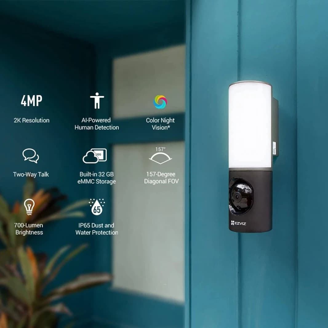 Ezviz Smart Security Wall-Light Camera 4MP | LC3
