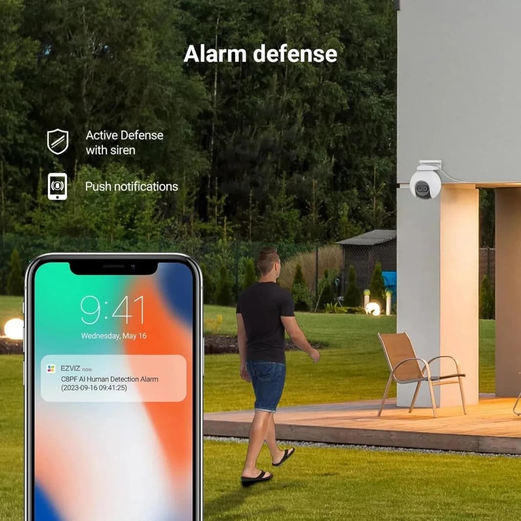 Ezviz Dual-Lens Weatherproof Wi-Fi Camera 2MP | C8PF