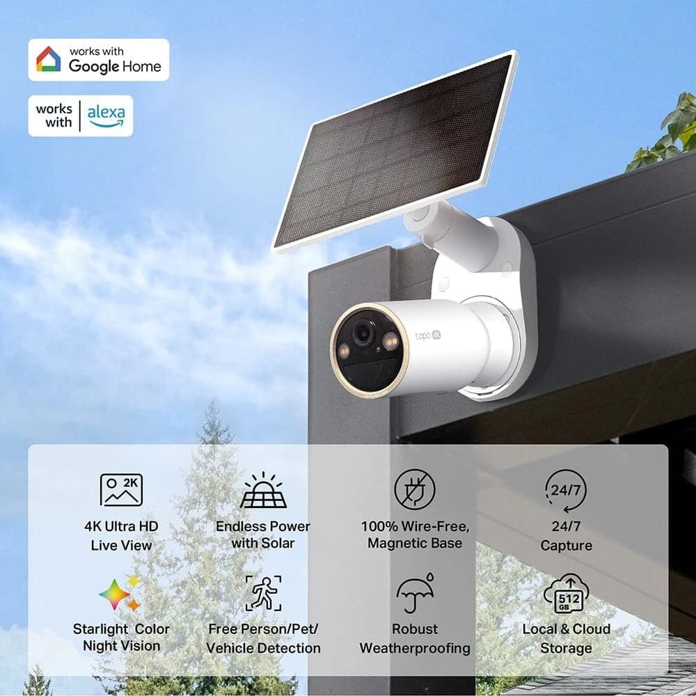 Tapo 8mp Smart Solar-Powered Security Camera | C460 Kit